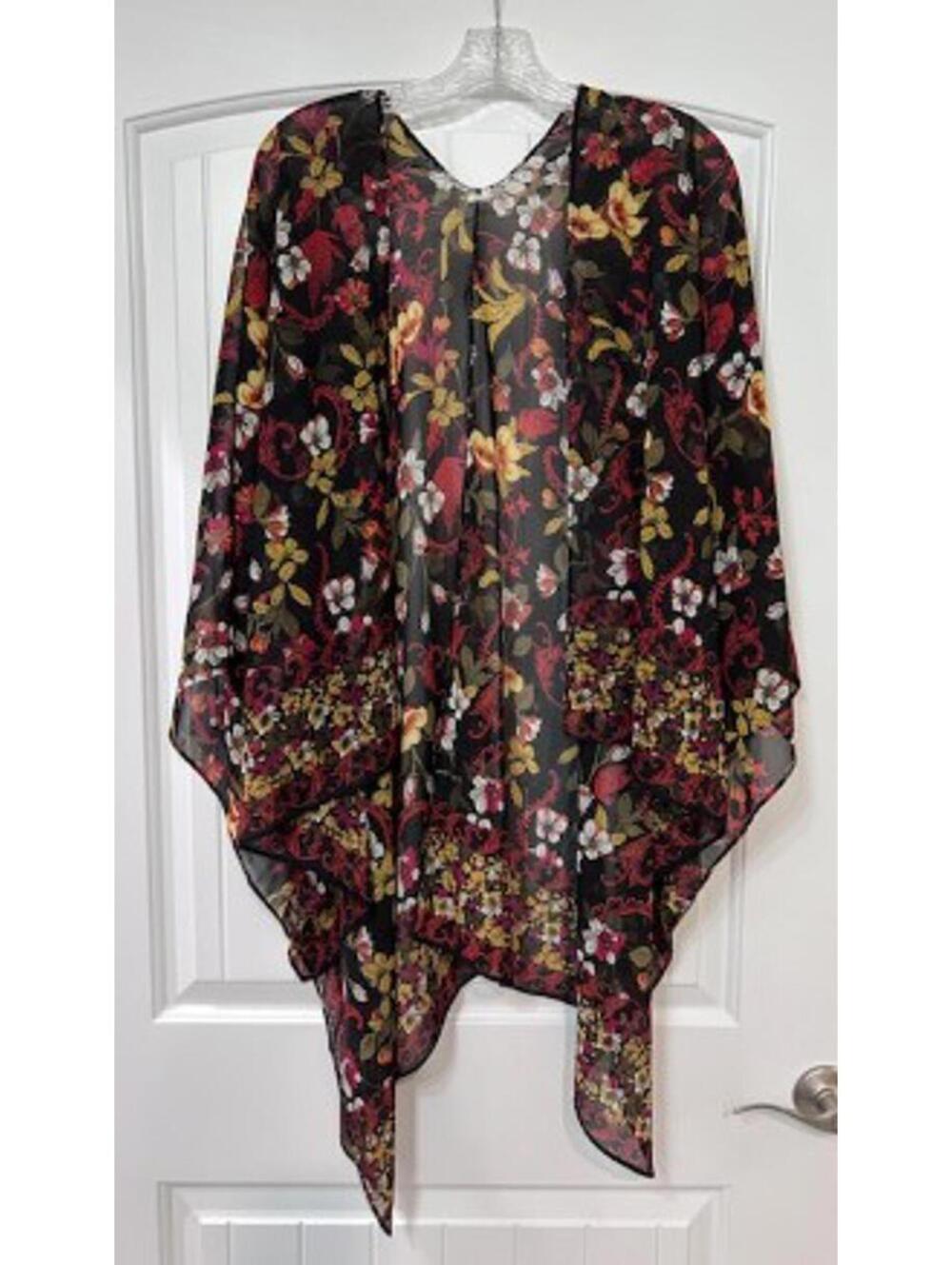 🌸 Floral Kimono Wrap Lightweight Fall Layer